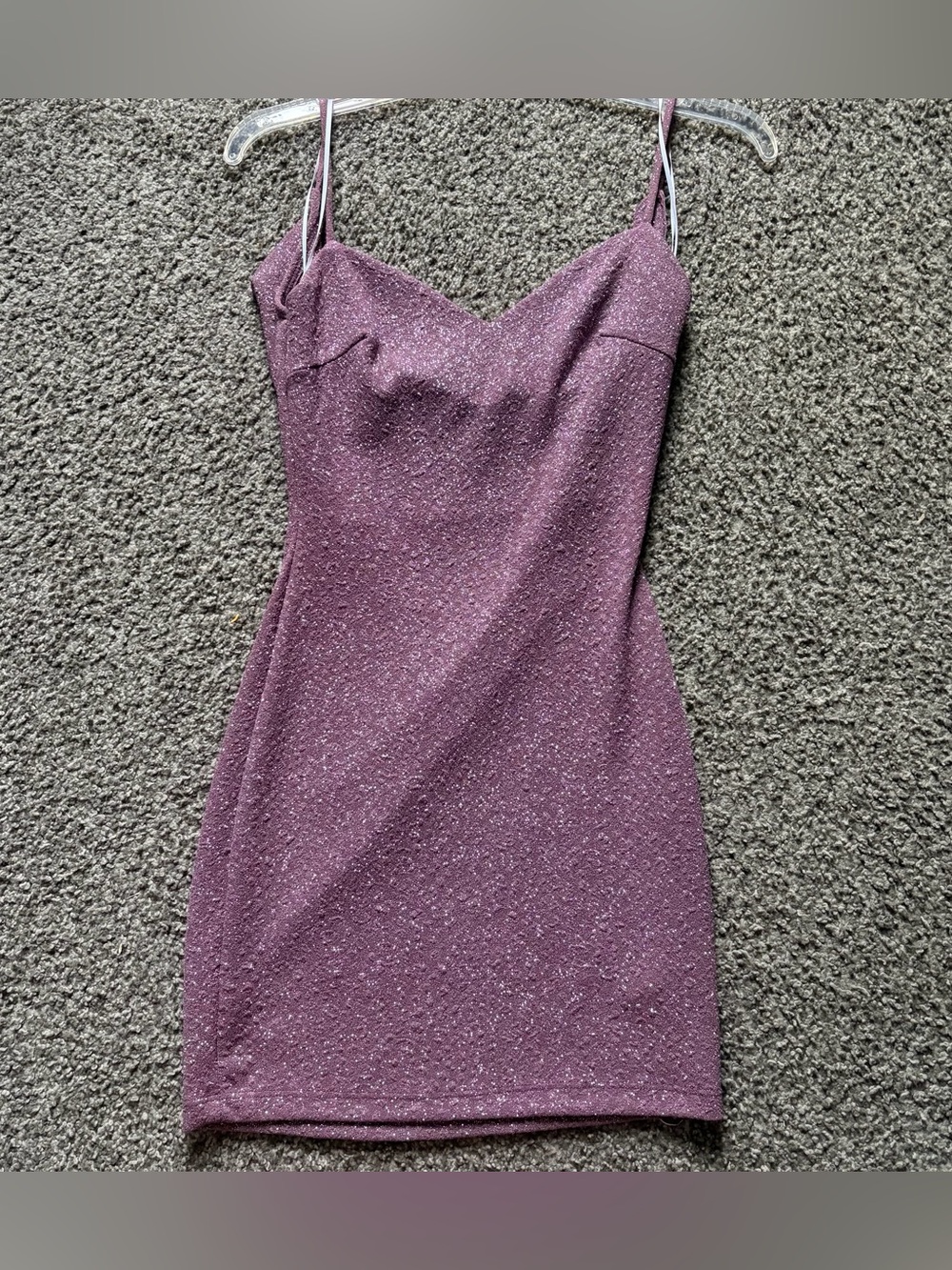 Windsor purple sparkly bodycon dress